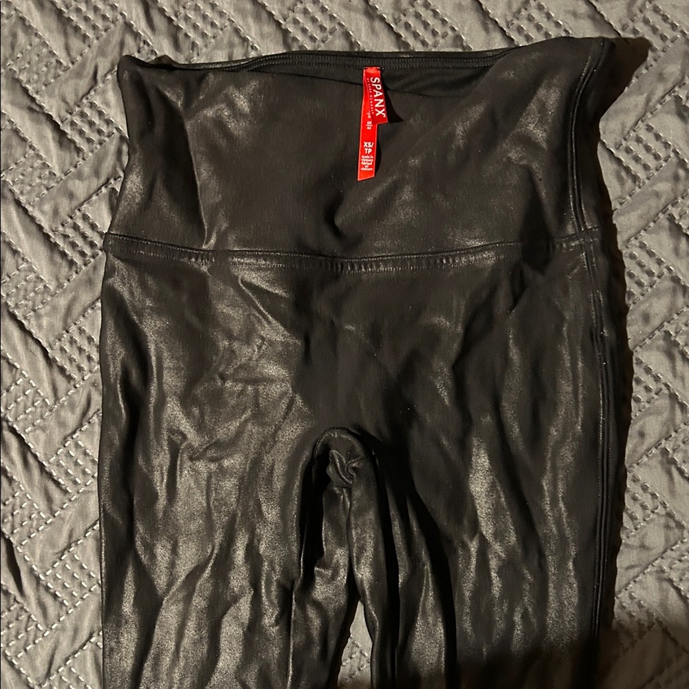 SPANX Glossy Black Leggings